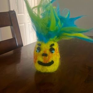 Handmade, felted, pineapple
